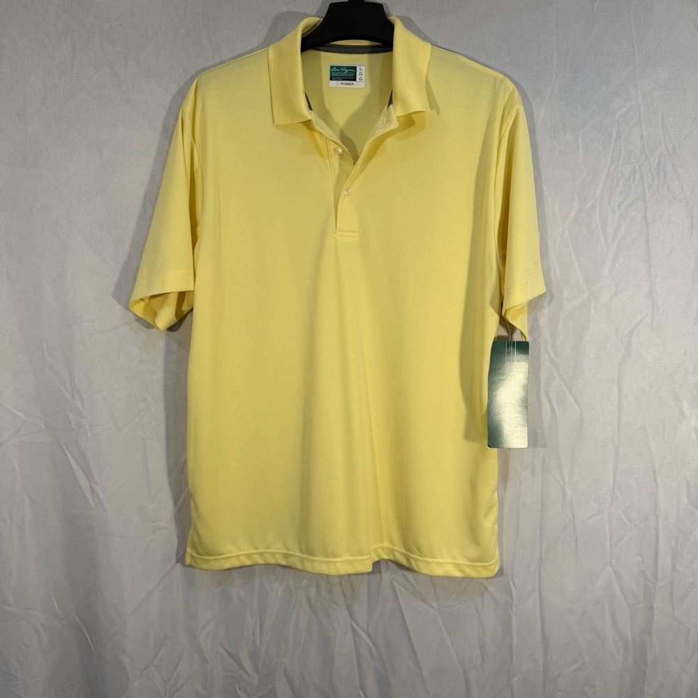 Ben Hogan Performance Men's Golf Polo Shirt Yellow Size Large NEW Breathable